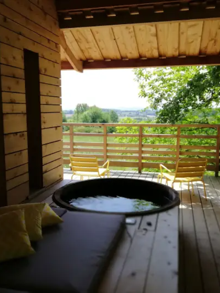 cabane spa dans le Perche Normandie