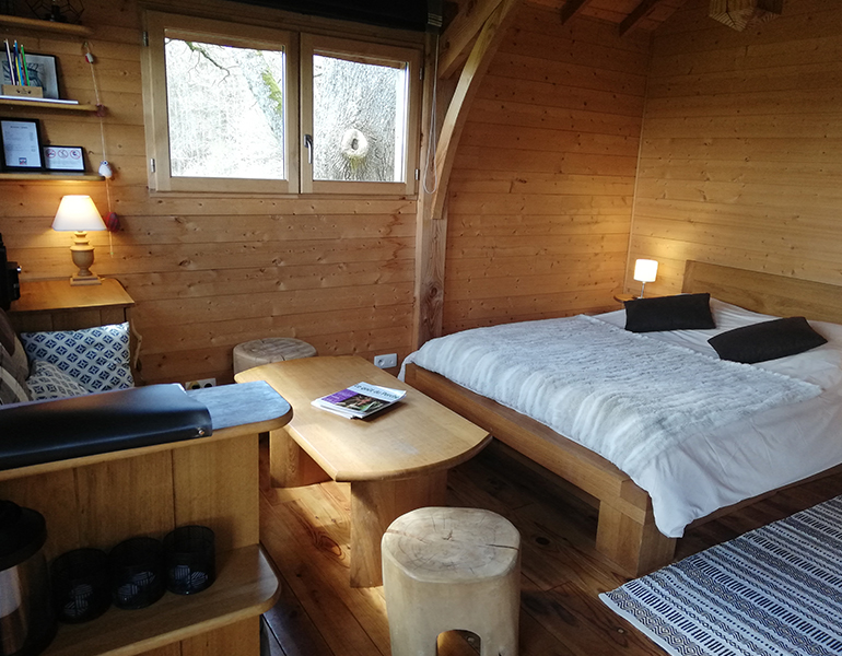 intérieur bois cabane